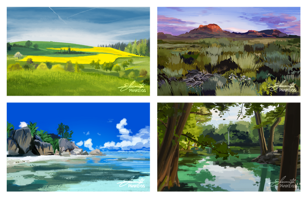 Landscape practice (from photos)