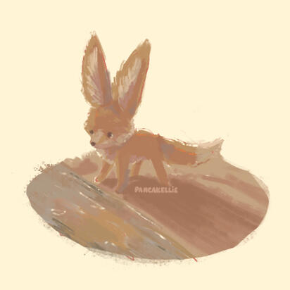 Small fennec doodle