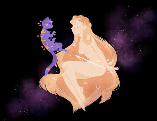 Nova and her cat