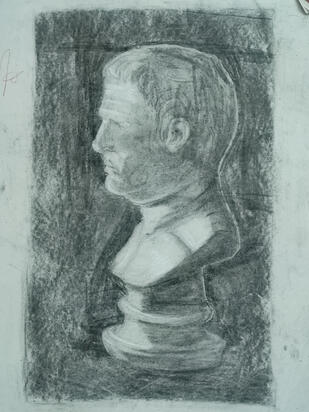 Charcoal life drawing